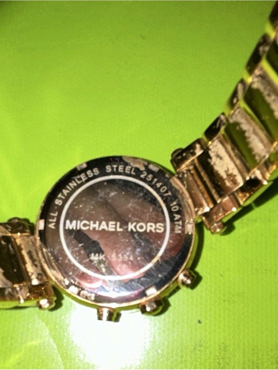 Michael Kors Gold-Tone Crystal Bezel Bracelet Watch display picture 1